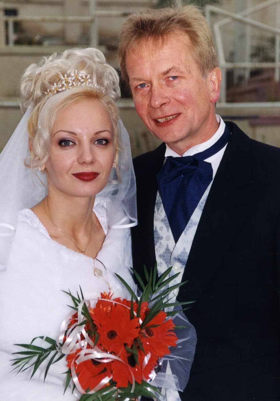 Andrew and Mady on their wedding day
